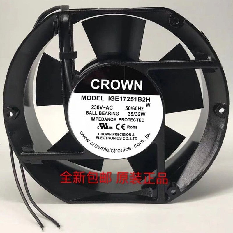 CROWN IGE17251B2H 230V 35/32W 2wires cooling fan CROWN IGE17251B2H 230V 35/32W 2wires cooling fan